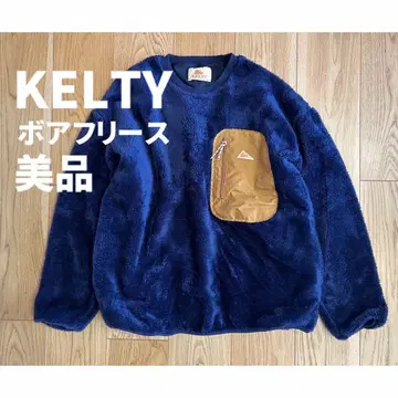 새상품급 켈티 KELTY 플리스 네이비 겨울 아웃도어 겨울 캠핑