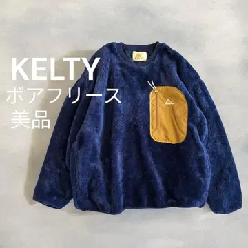 새상품급 켈티 KELTY 플리스 네이비 겨울 아웃도어 겨울 캠핑