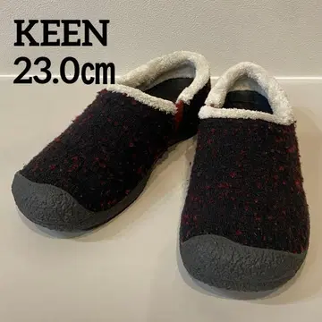 [ 미사용급 ] KEEN 킨 하우저 울 슬립온 여성용 23.0 블랙 계열