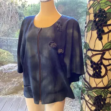 카가 네이비 나염 볼레로 (염공방 이시다)