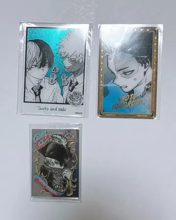 히로아카 클리어 카드 펍 미러풍 아크릴 스티커 토도로키 쇼토 다비 원화전