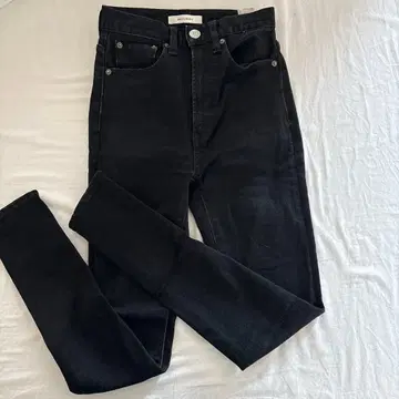 MOUSSY 블랙 스키니 데님