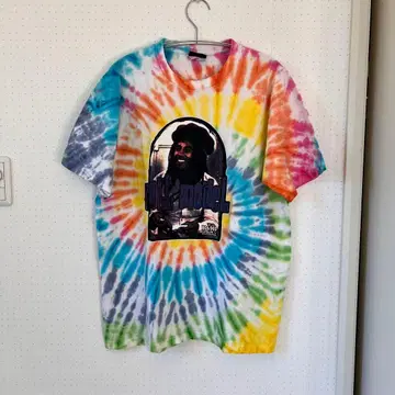 wall of fame 타이 다이 패턴 밥 말리 T셔츠