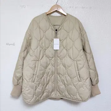 미사용 프레임워크 퀼팅 2WAY 루즈핏 텐트 블루종 새상품