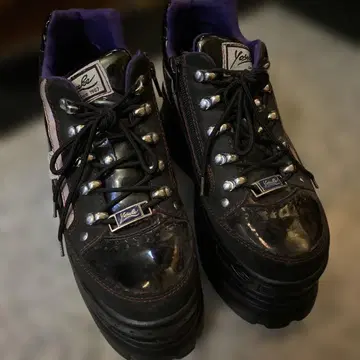 요스케 블랙/퍼플 스니커즈