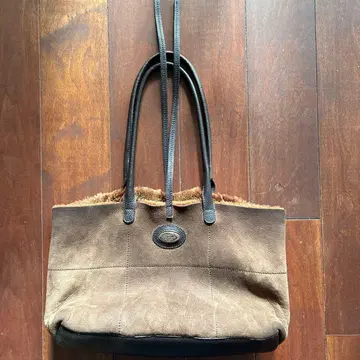 FURLA 브라운 스웨이드 숄더백