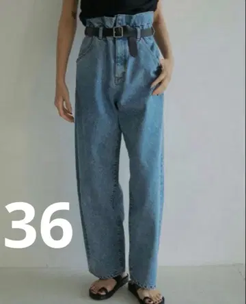 anuke 안누크 Waist Tuck Denim 사이즈 36 블루