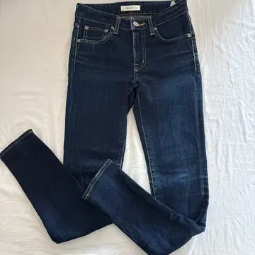 MOUSSY 다크 블루 스키니 데님