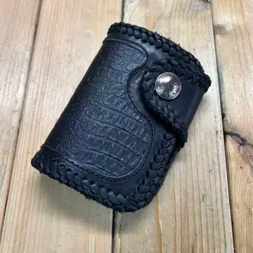 천연 가죽 바이커즈 하프 월렛 for 스트릿 바이커즈