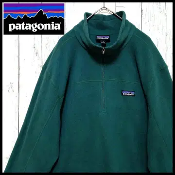 파타고니아 플리스 자켓 XL 하프 지퍼 빈티지 그린