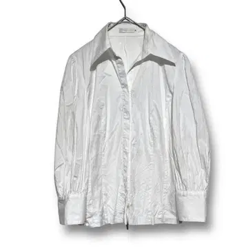 프라질 [ M ] 긴팔 블라우스 조개 버튼 히요쿠 버튼 봄/여름 일본제