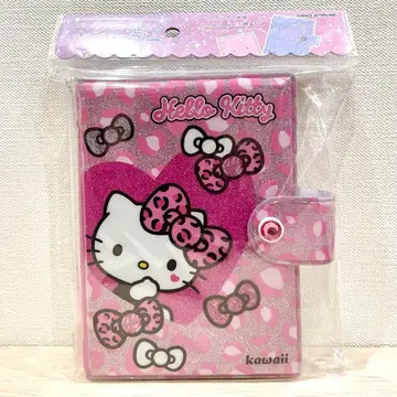 레오파드 무늬 헬로키티 산리오 씰 바인더 씰북