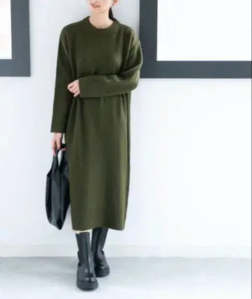 새상품 택 포함 마모 스트레치 니트 맥시 원피스 NANO universe