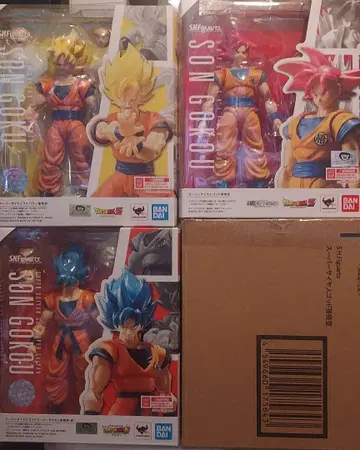 s.h.figuarts 손오공 개봉품 3체 세트