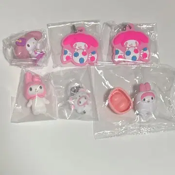 [ 익명 배송 ] 산리오 마이멜로디 캡슐 토이 6개 세트