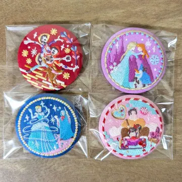 디즈니 자수 캔뱃지 리멤버 미 안나 신데렐라 슈가 러쉬