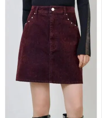 MURUA 무루아 플로키 데님 스커트