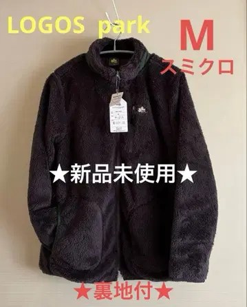 LOGOS park 샤기 보아 집업 자켓 M 흑먹색