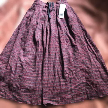 사만사 모스모스 택 포함 패턴 모듬 턱 스커트 가을/겨울