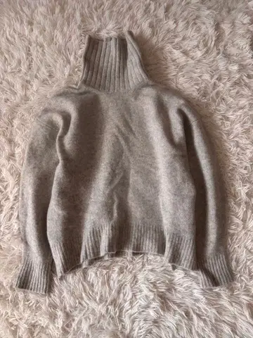 BEAUTY&YOUTH 울 캐시미어 루즈 터틀넥 니트 풀오버