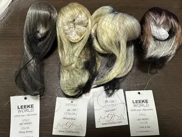 LEKEE WORLD 인형용 가발 4점