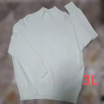 언타이틀 캐시미어 실크 혼방 하이넥 스웨터 구심 편직 3L 44 사이즈