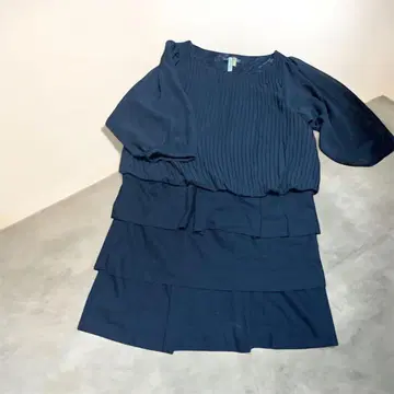 플리츠 블랙 깔끔한 원피스 블랙 사이즈 11R 포멀 입학 드레스