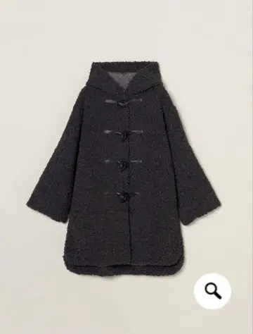 새상품급 three dots 푸들 보아 더플 코트