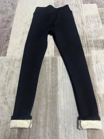 VEIMIA 블랙 플리스 안감 슬림핏 팬츠 s 사이즈