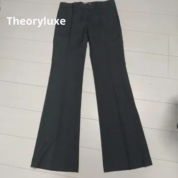 미사용 Theoryluxe 울 폴리우레탄 슬랙스 그레이