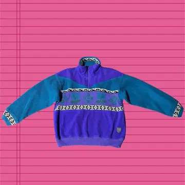 이탈리아제 80s 하프 지퍼 풀오버