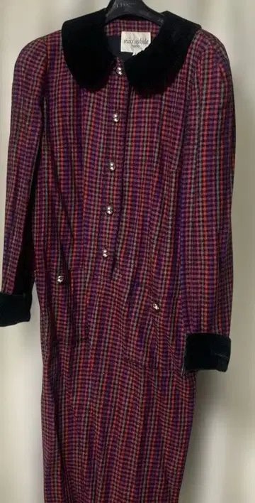 miss ashida 체크 무늬 무릎 기장 원피스 9호