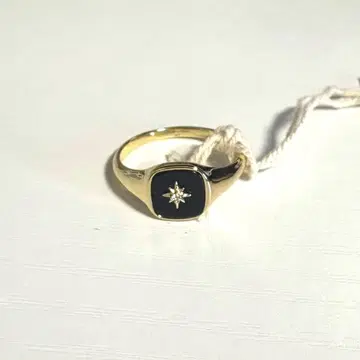 ana luisa 시그넷 반지 오닉스