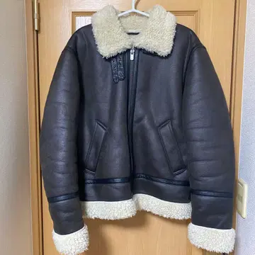 ZARA 다크 브라운 무스탕 b-3