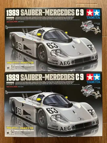 타미야 1/24 1989 자우버 메르세데스 C9 2대 세트