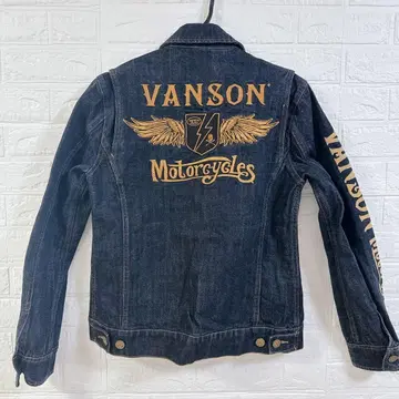 VANSON 자수 G 데님 자켓 반손
