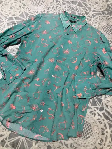 폴 스미스 올 패턴 디자인 그린 셔츠