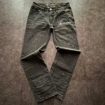 00s bananaseven blackdenim damage y2k L