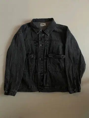 ffein 다크 그레이 데님 자켓