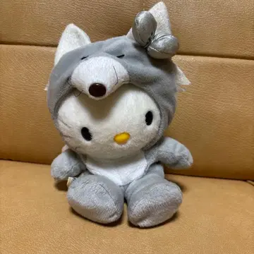 헬로키티 키티 홋카이도 여우 모자 봉제 인형 마스코트