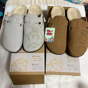 [ 미사용 새상품 ] 톰과 제리 클로그 샌들 GRAY CAMEL