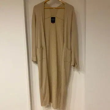 MICA&DEAL 리브 롱 가디건 36 베이지