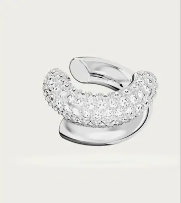 SWAROVSKI 스와로브스키 Dextera 이어커프 화이트, 로듐