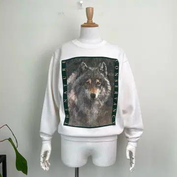 90s USA제 늑대 아트 애니멀 맨투맨 빈티지 구제 의류