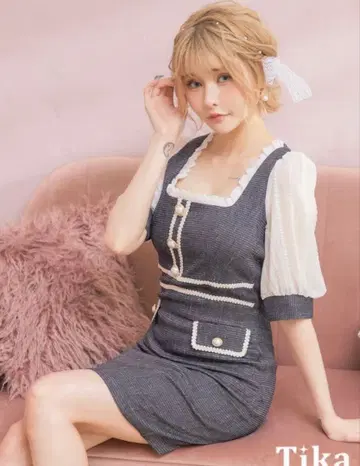 Tika 데님풍 타이트 드레스 S 사이즈