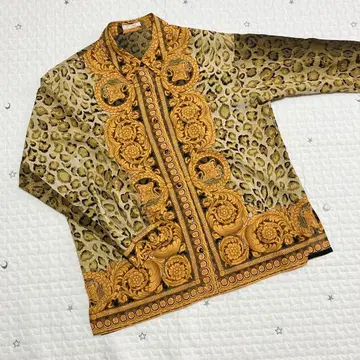 PINORE 피노레 긴팔 셔츠 블라우스 표범 레오파드