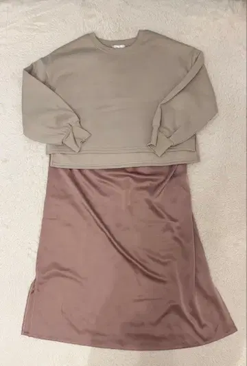 빅 사이즈 clette 구매 맨투맨 x 캐미 원피스 셋업 3L