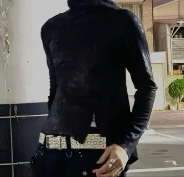 아카이브 그런지 코팅 비대칭 재킷