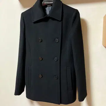 INDIVI 블랙 피 코트 미사용품 택 포함