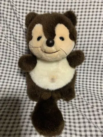 퍼스트사 너구리 타마키치 타마키치 쇼와 레트로 봉제 인형 타마키치